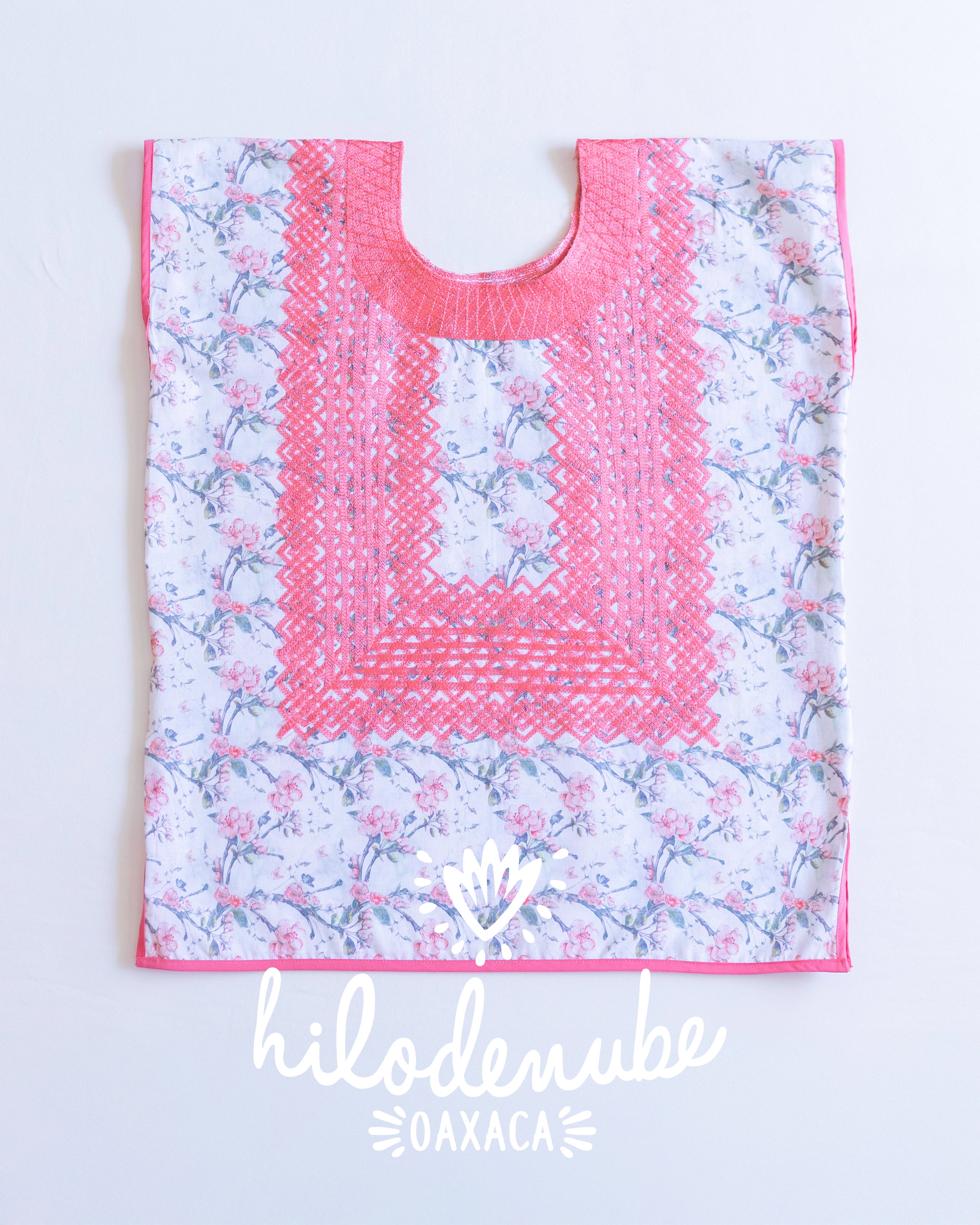 Huipil Panchito Floreado / Durazno