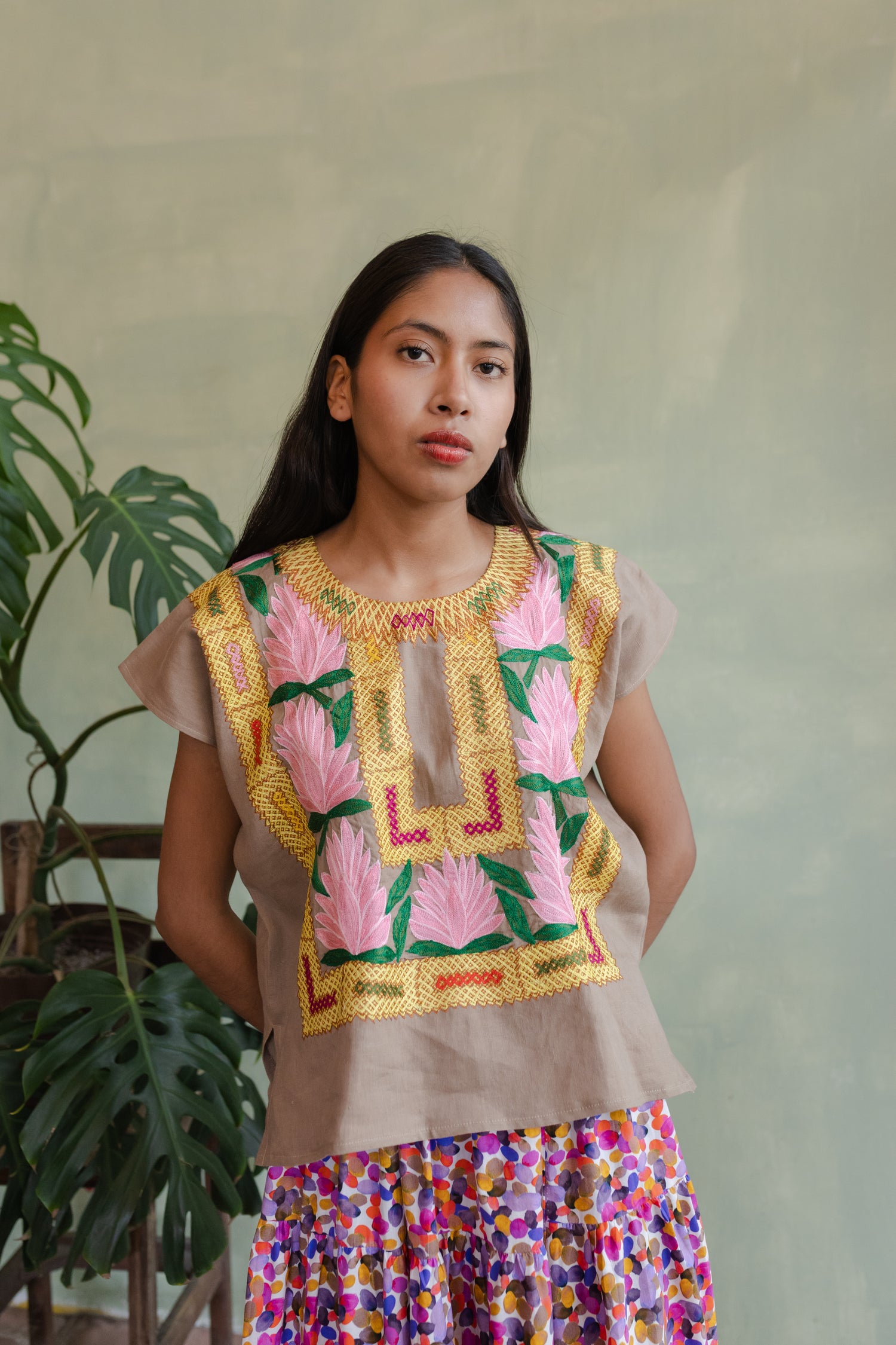 Huipil Tsapts Pëjy / Flor Rosa