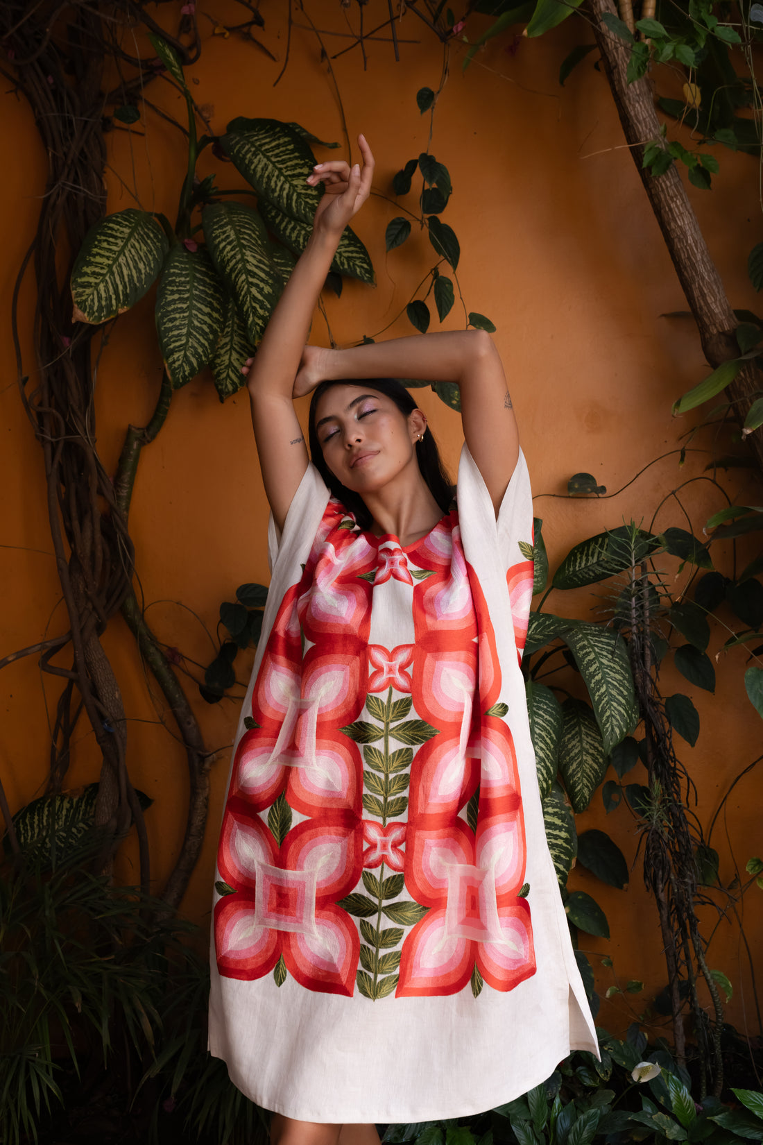 Huipil Largo Cuatro Pétalos AMOR