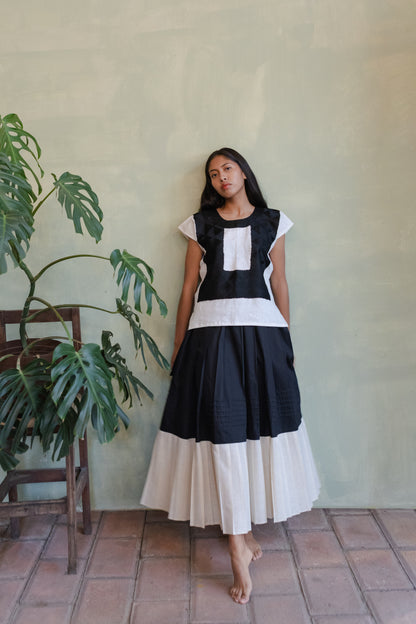 Huipil Diana Crudo / Negro