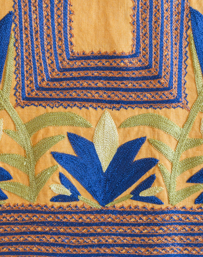 Huipil Flor de Maíz Atardecer