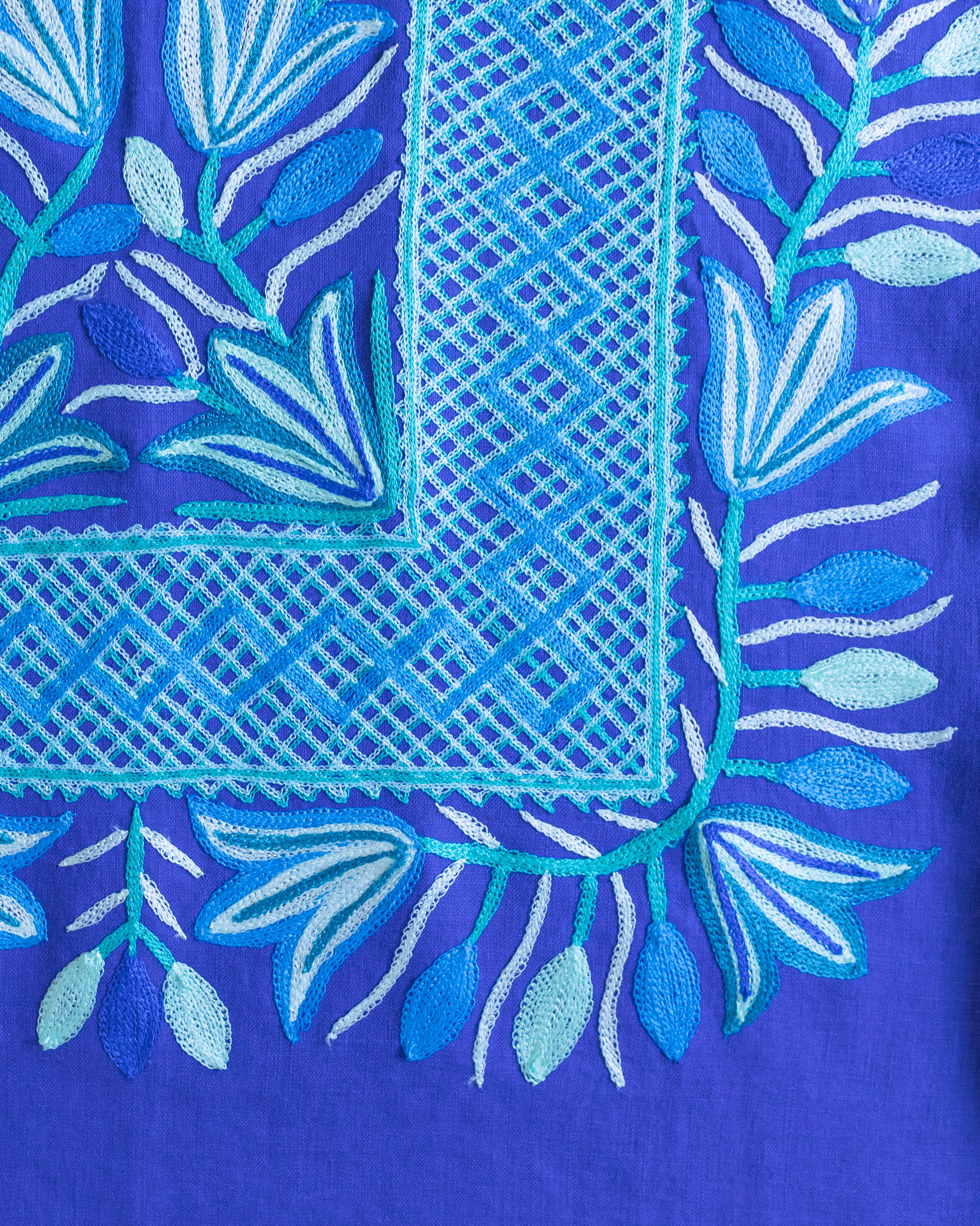 Huipil Magueyito Ramaje Azul Rey