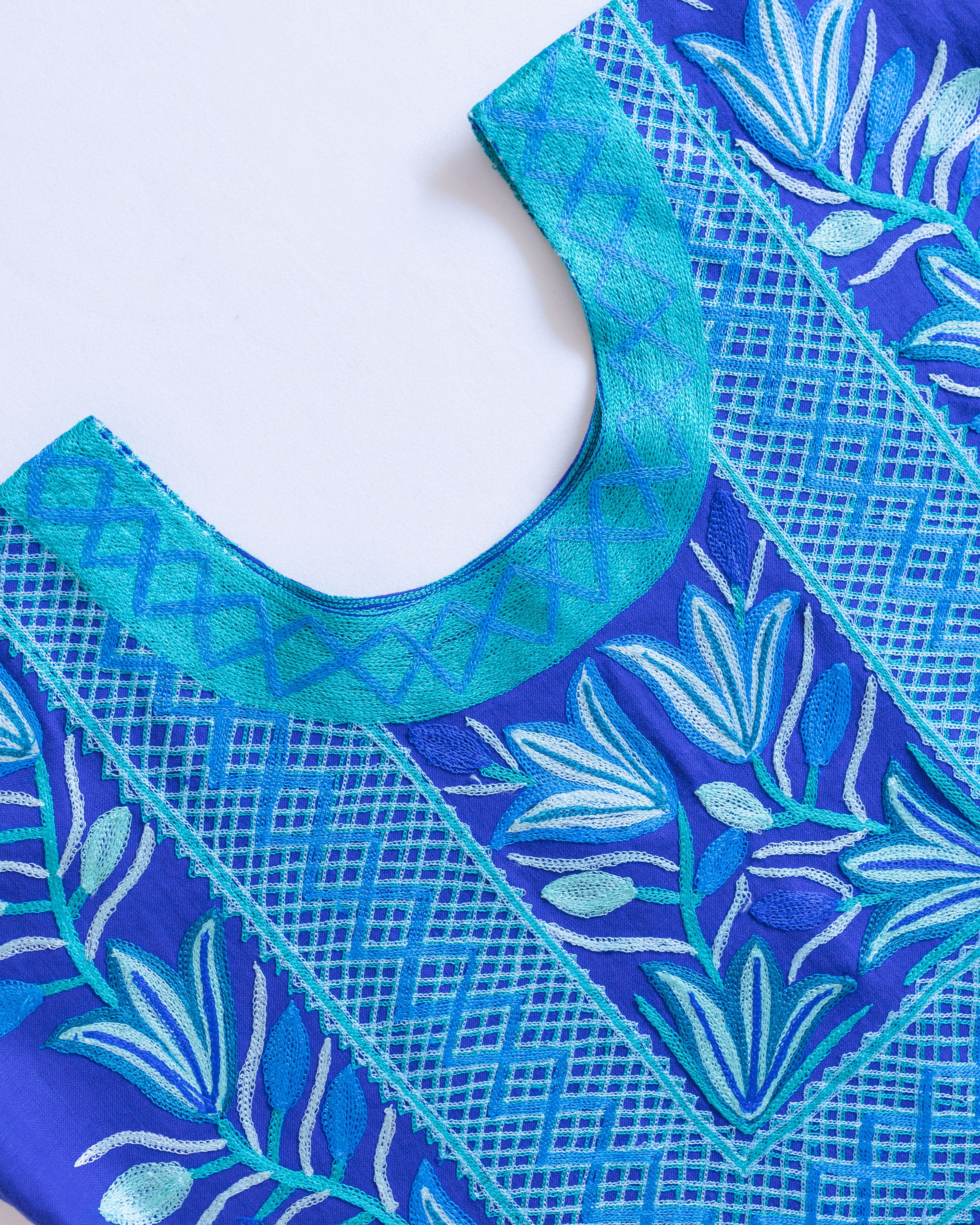 Huipil Magueyito Ramaje Azul Rey