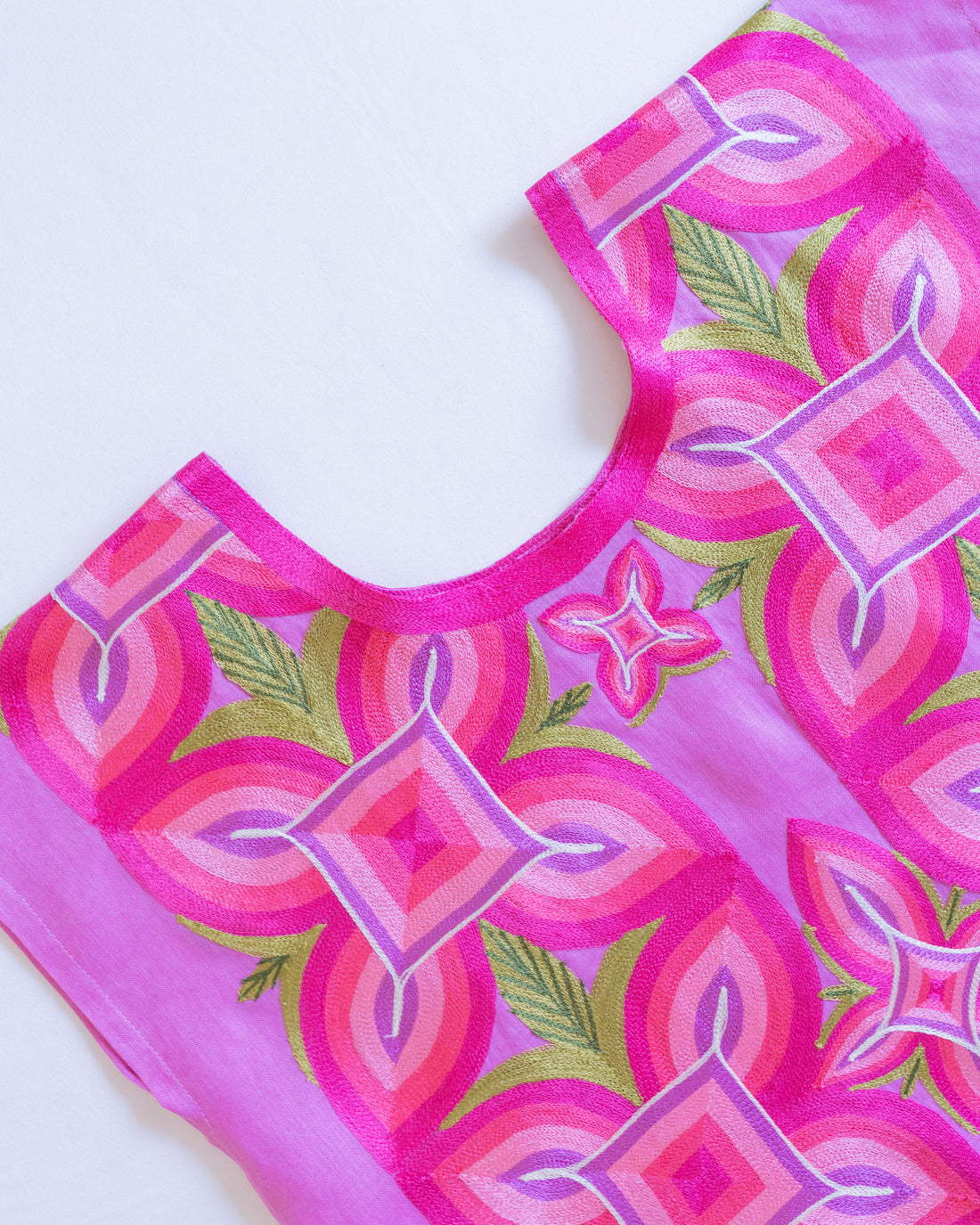 Huipil Cuatro Pétalos Rosa