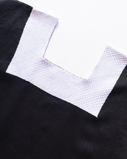 Huipil Largo Silvia Negro / Blanco