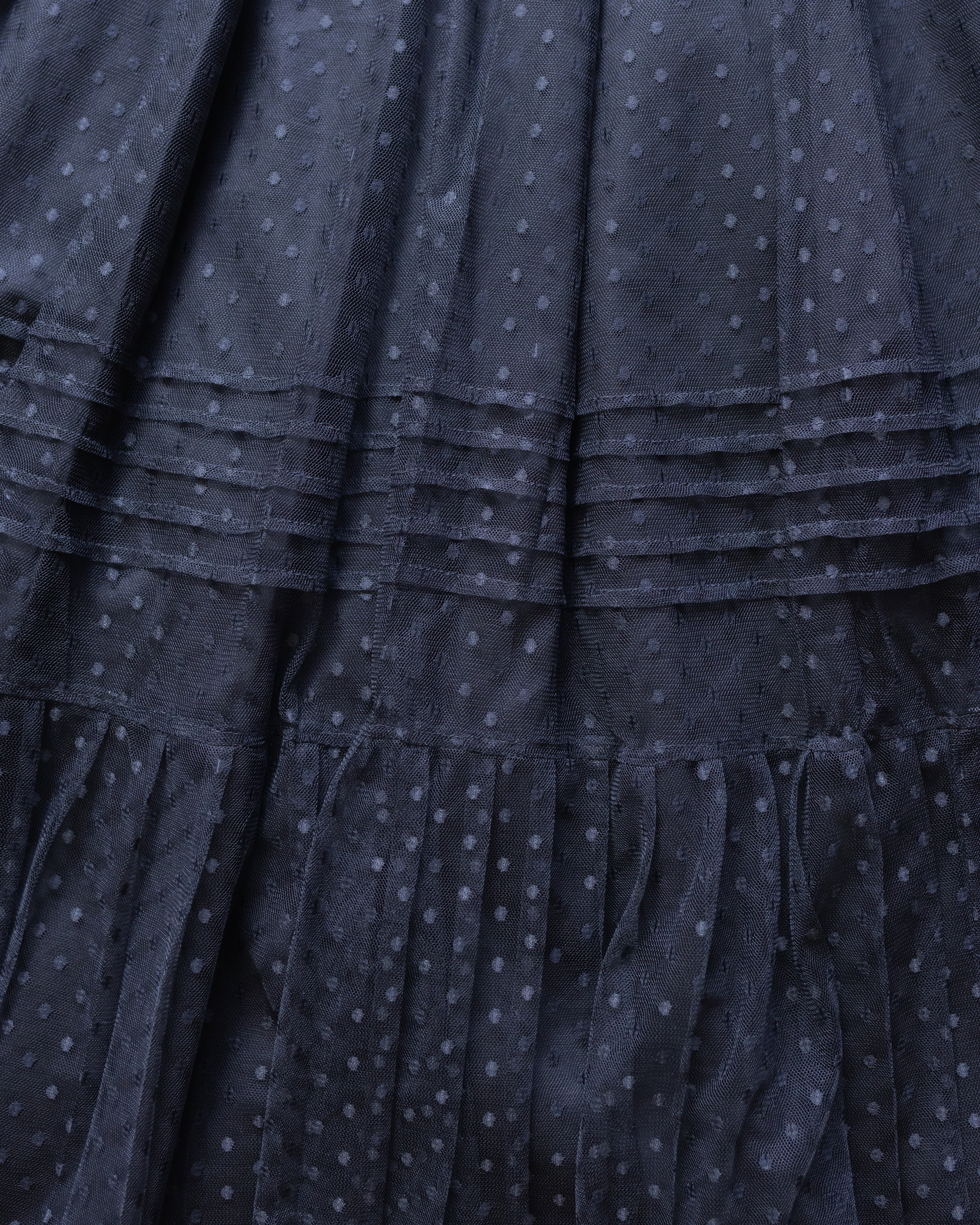 Falda Rabona Tul Noche de Lunares