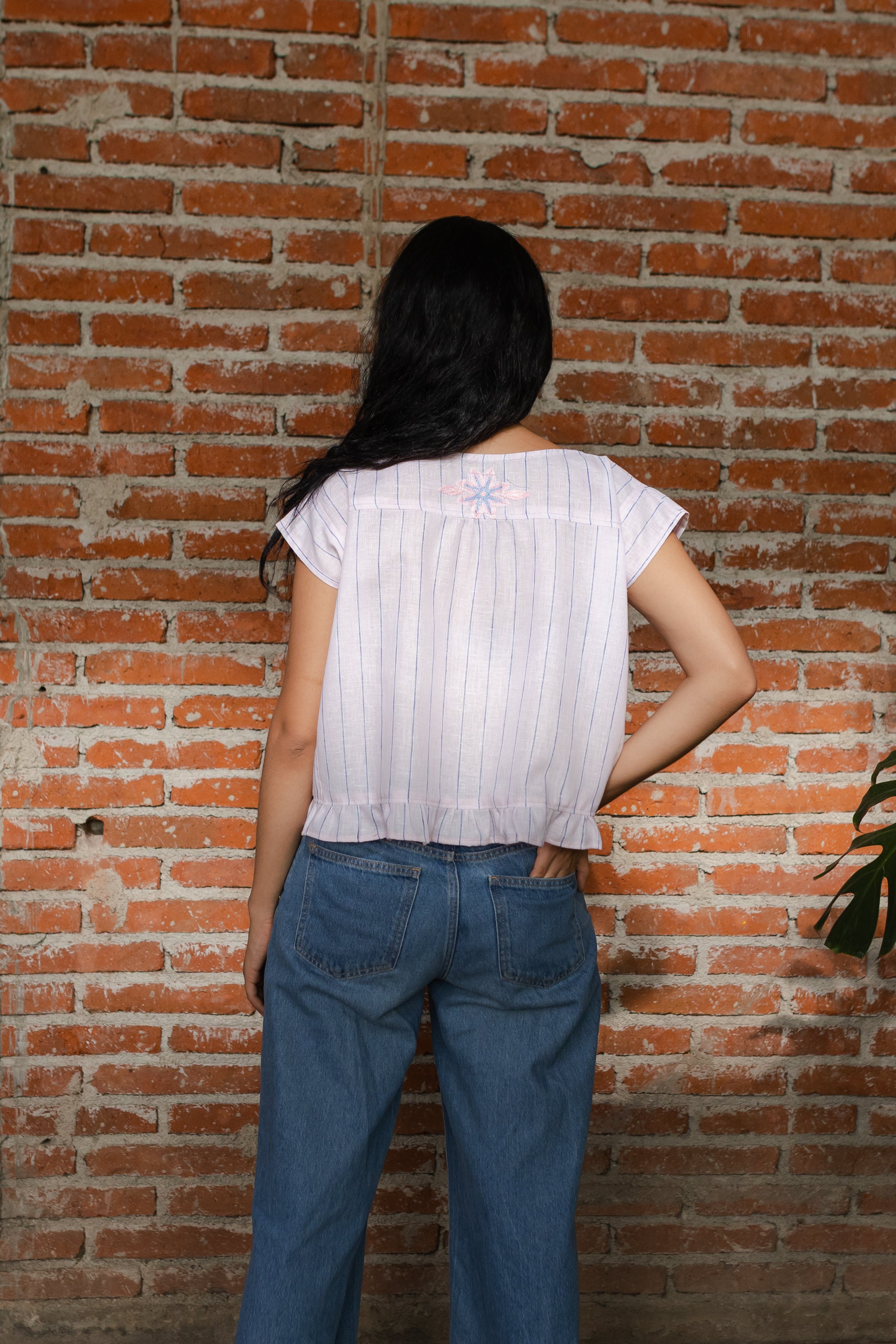 Blusa Antigua Brisa Rosa