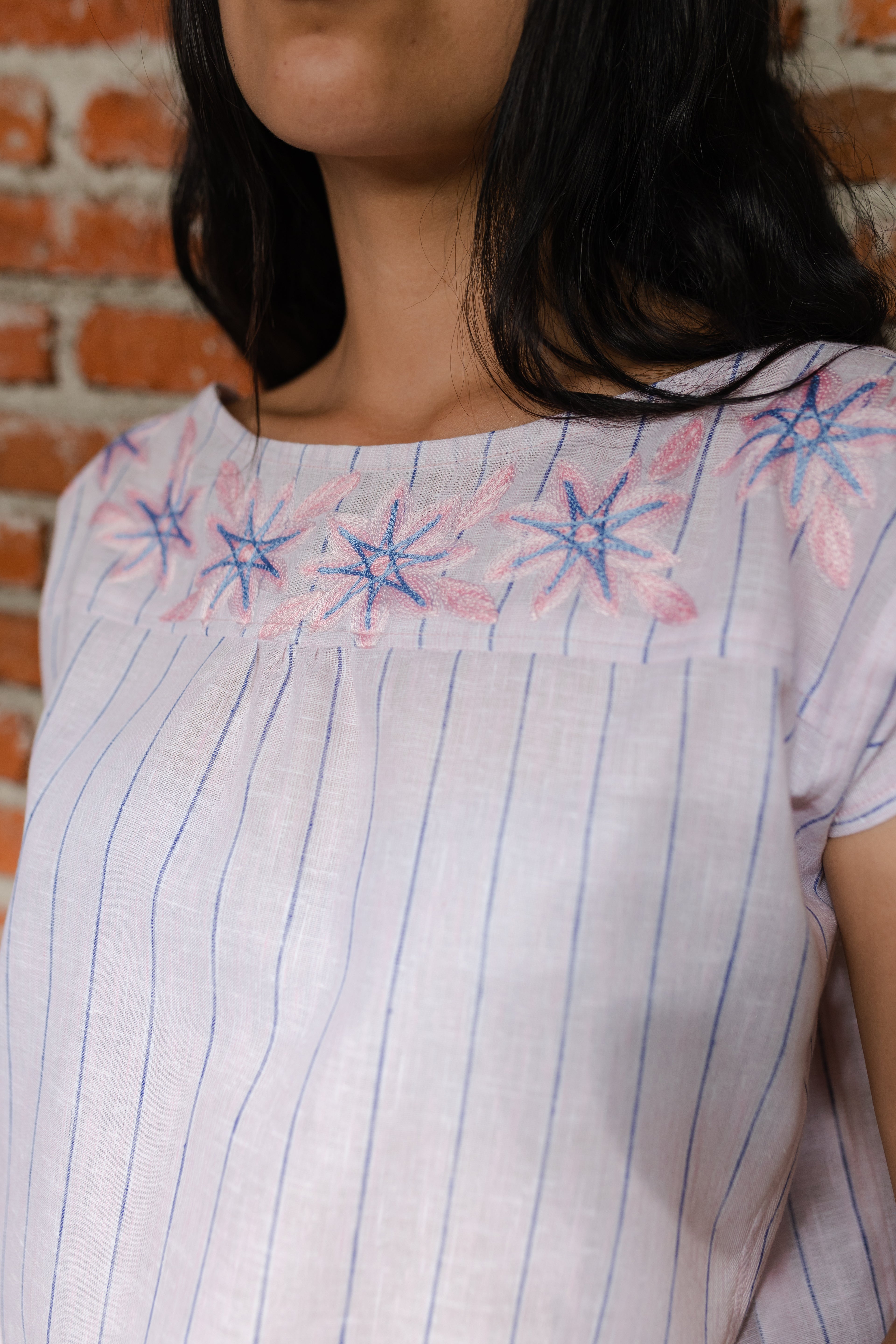 Blusa Antigua Brisa Rosa