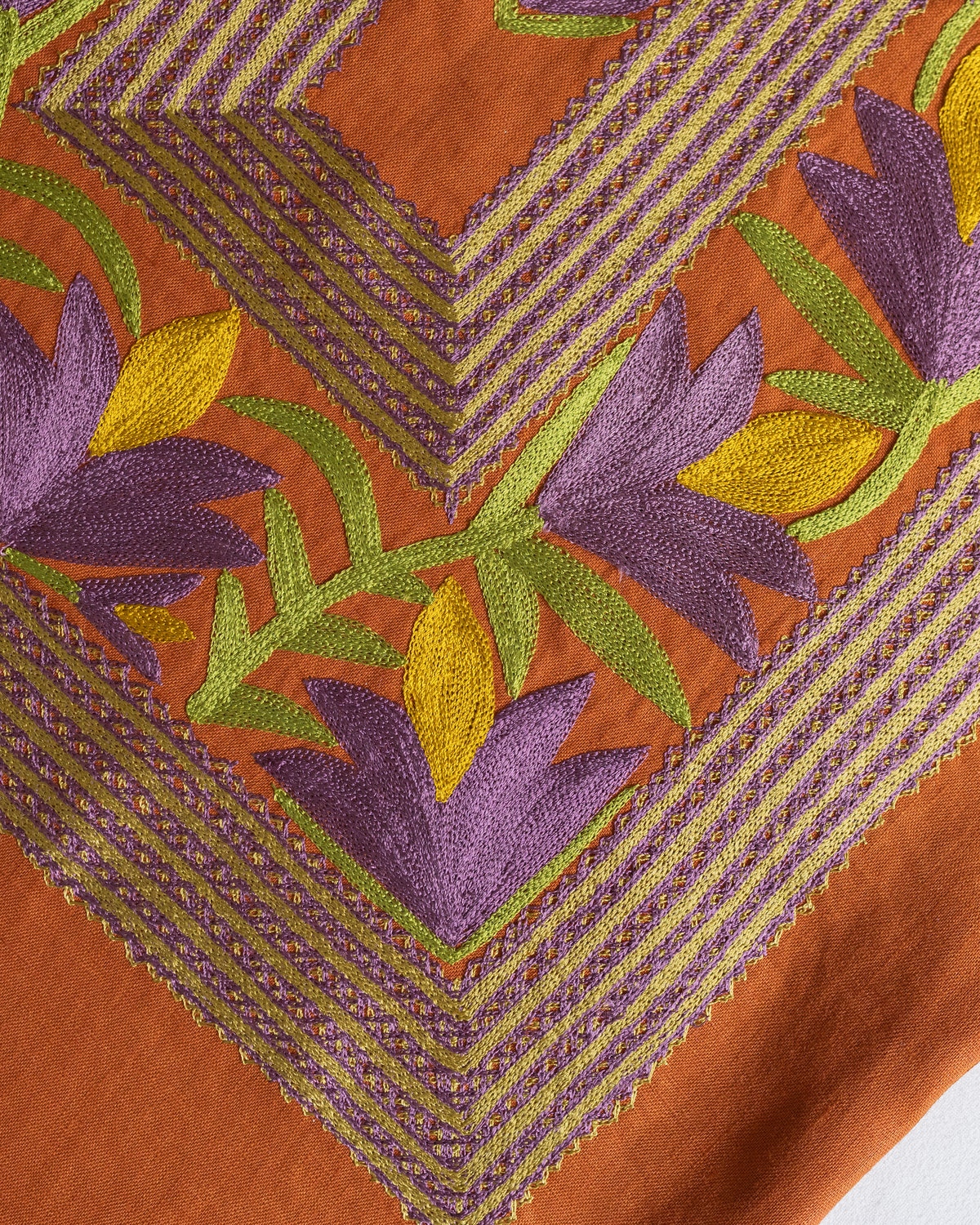 Huipil Flor de Maíz Barro Antiguo