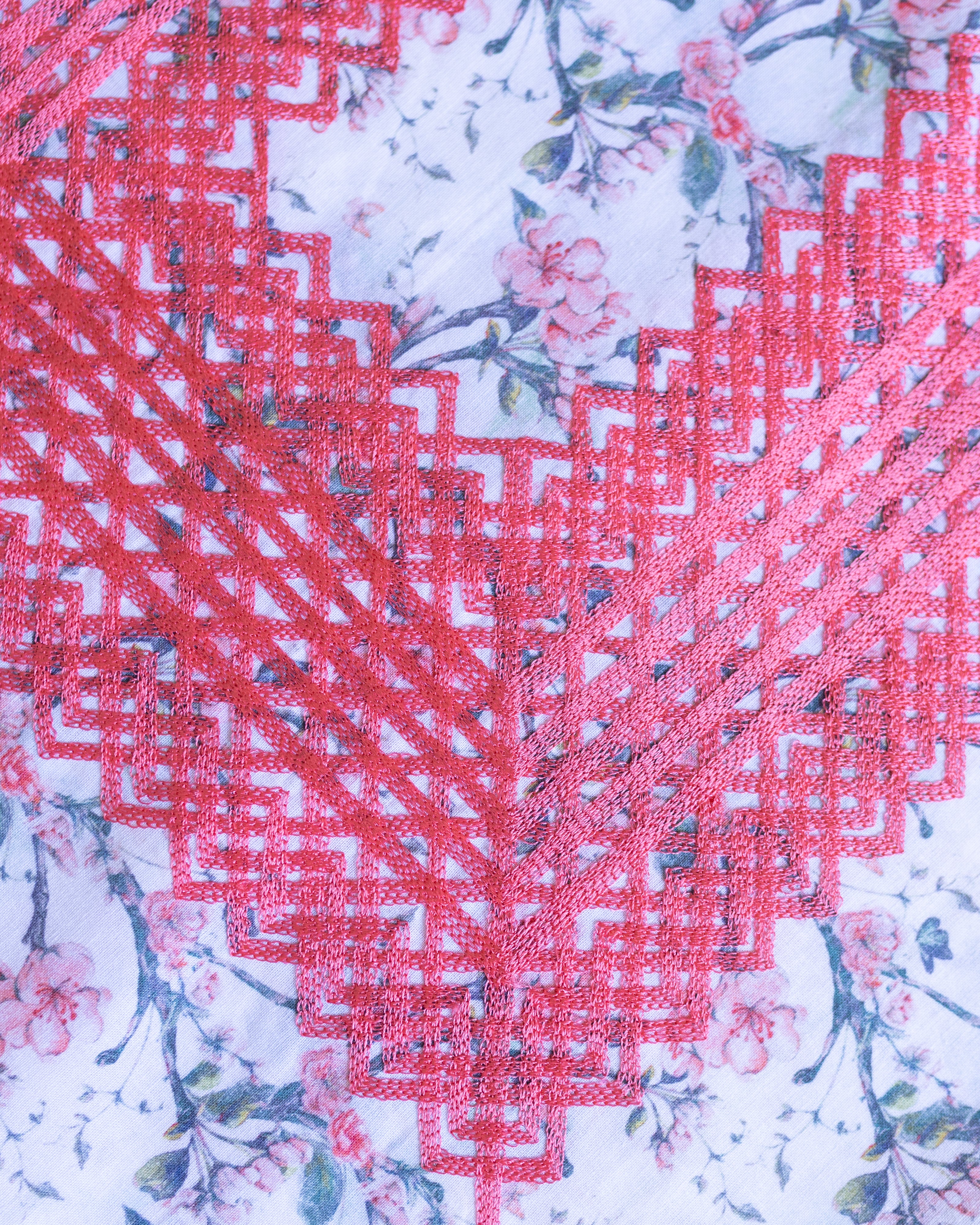 Huipil Panchito Floreado / Durazno