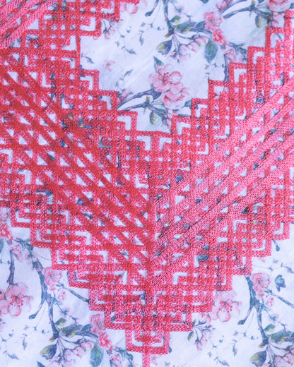 Huipil Panchito Floreado / Durazno