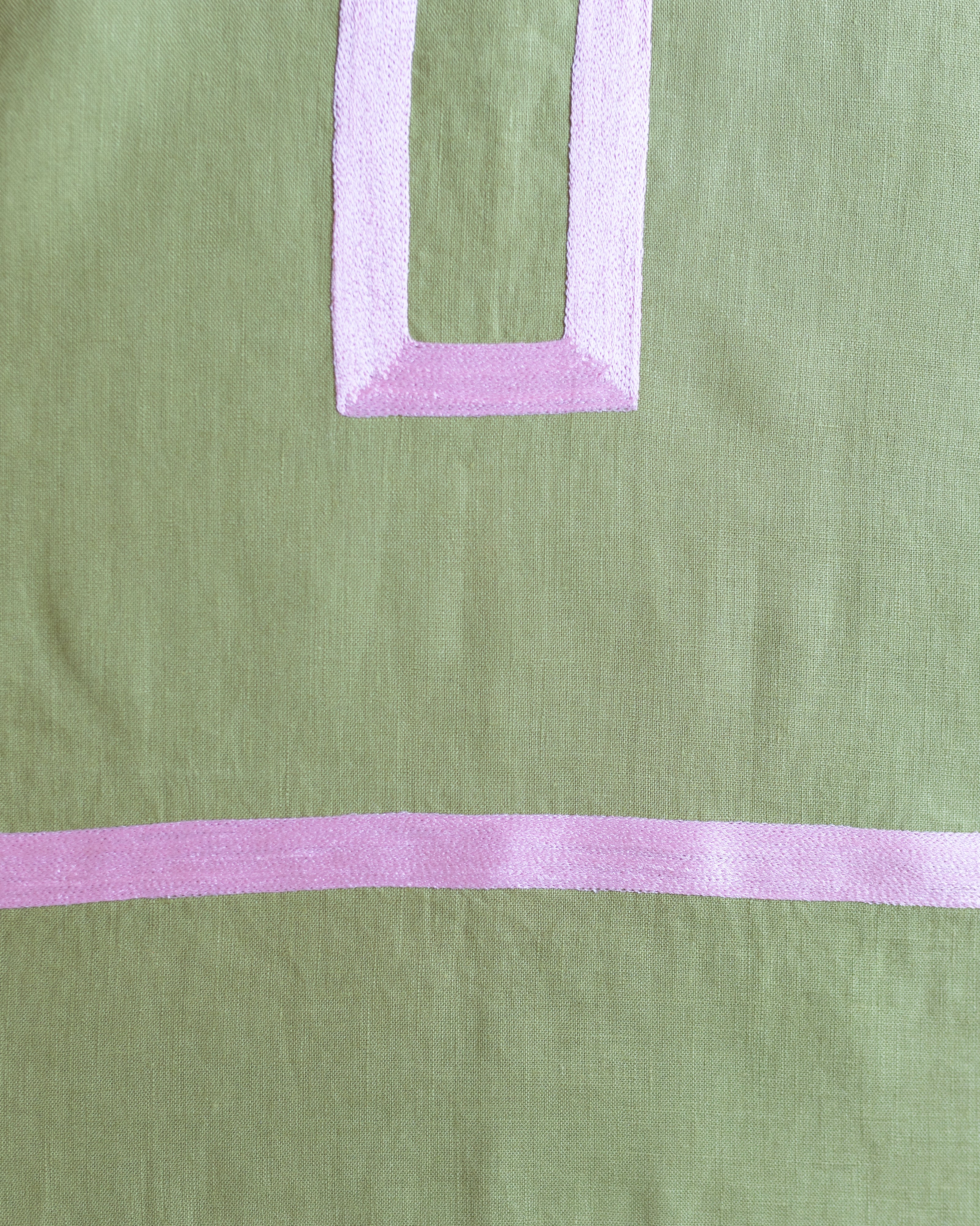 Huipil Martha Verde Olivo / Rosa