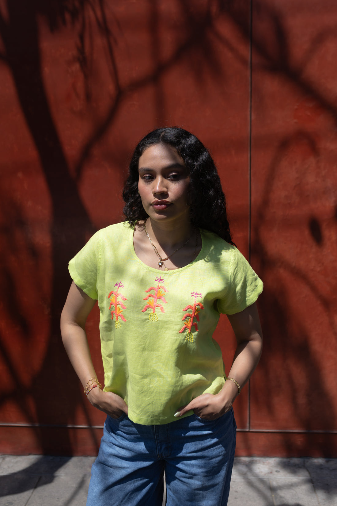 Blusa Milpa Lima / Neon
