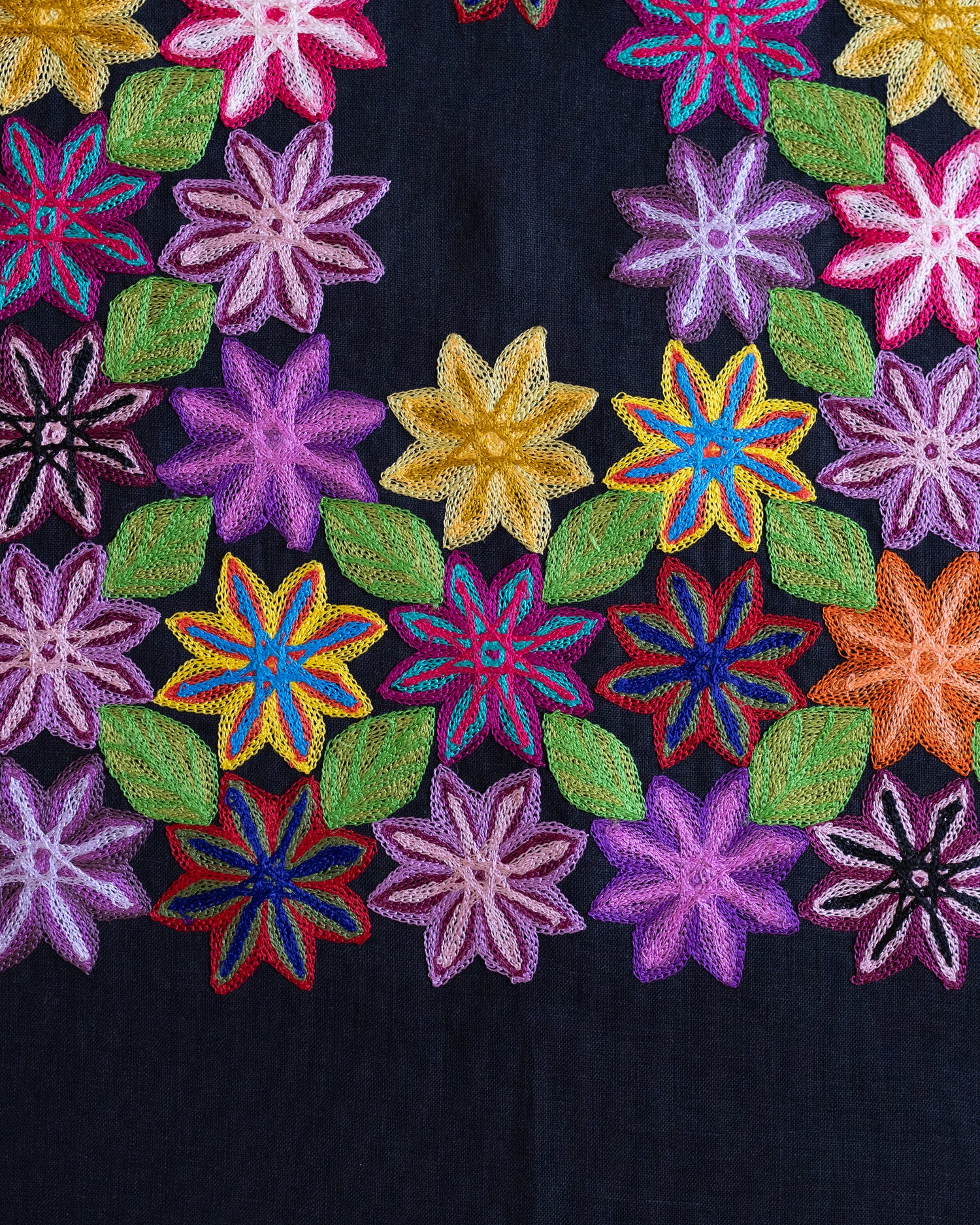 Huipil Campo Antigua Negro