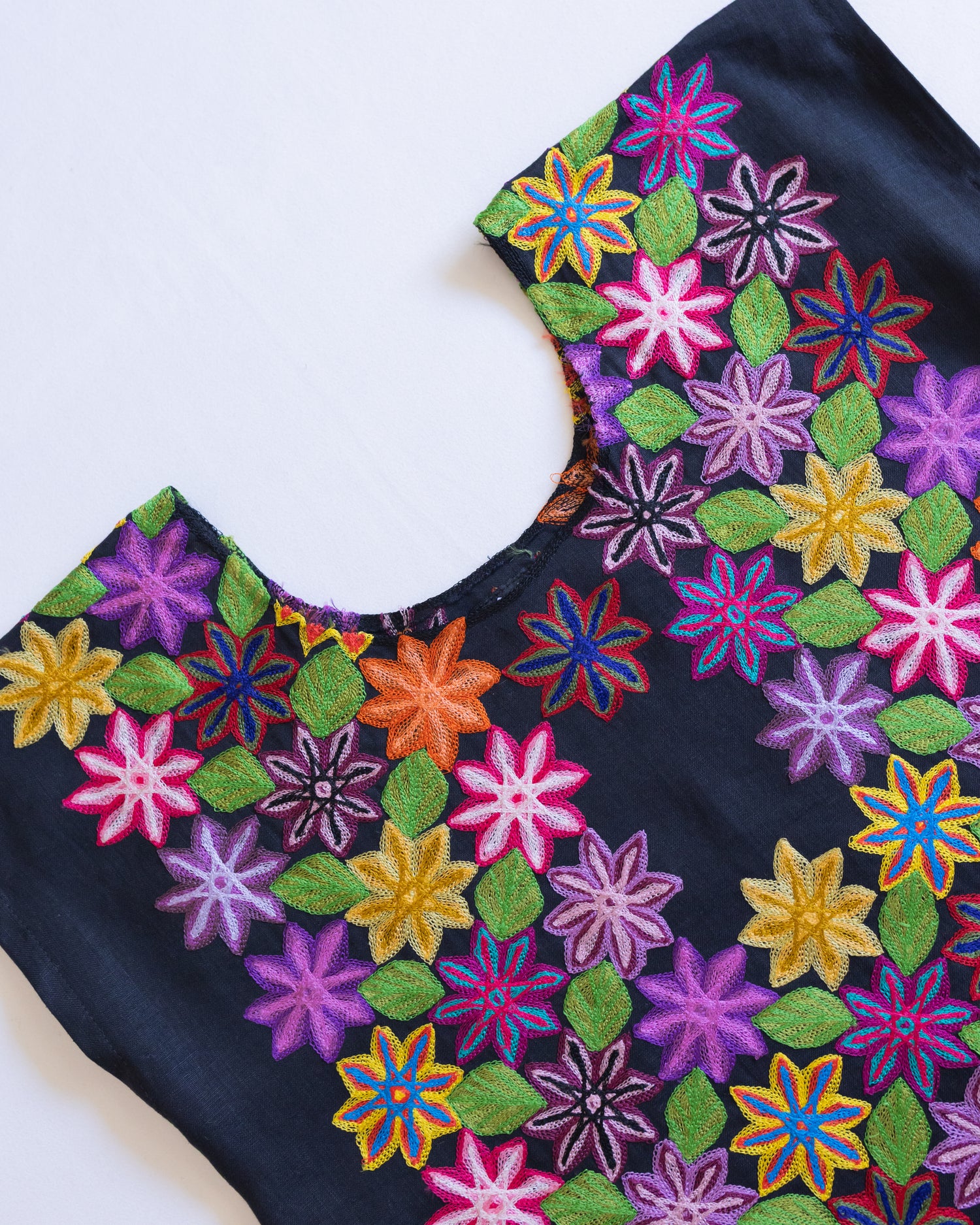 Huipil Campo Antigua Negro