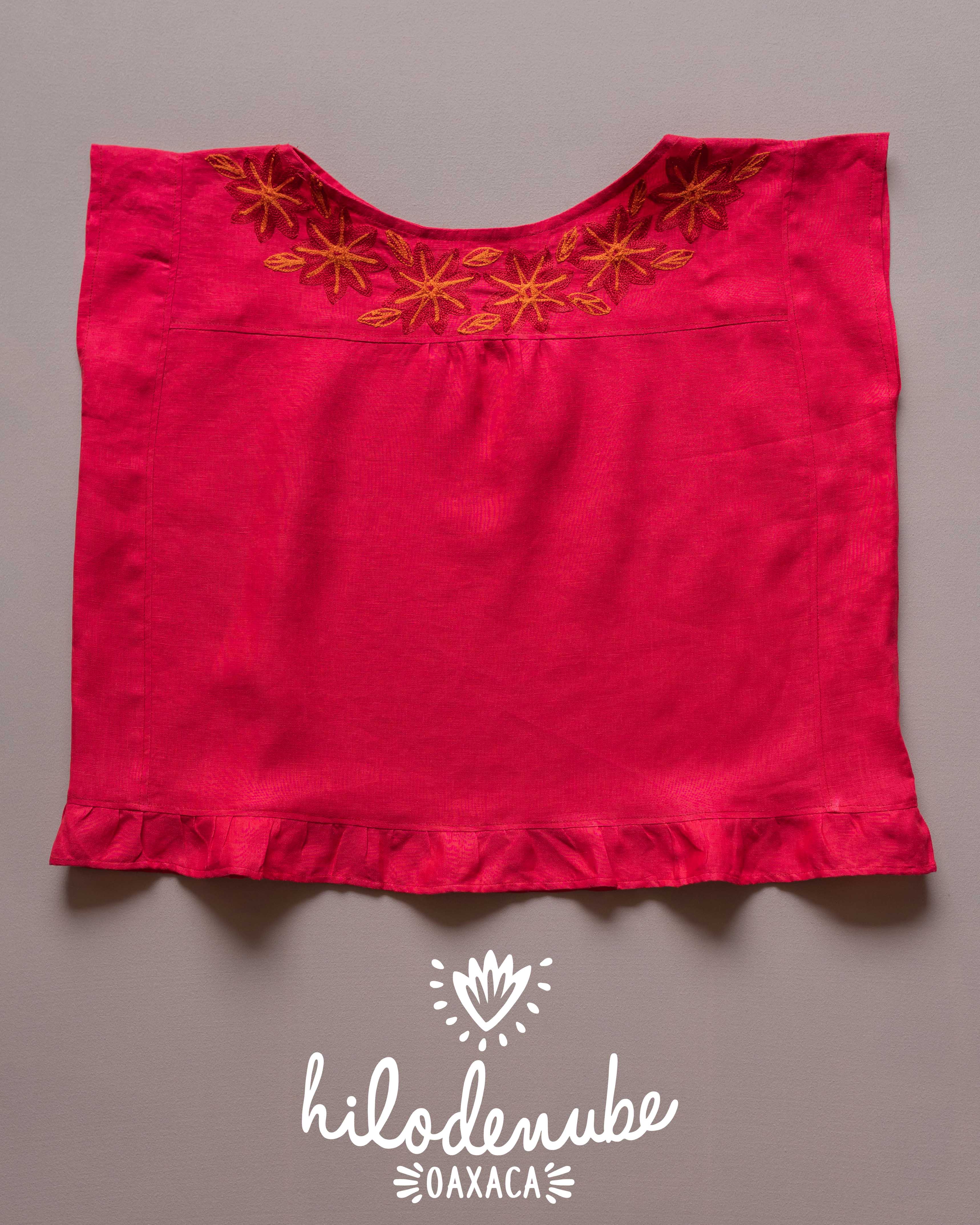 Blusa Antigua Rojo Carmesí