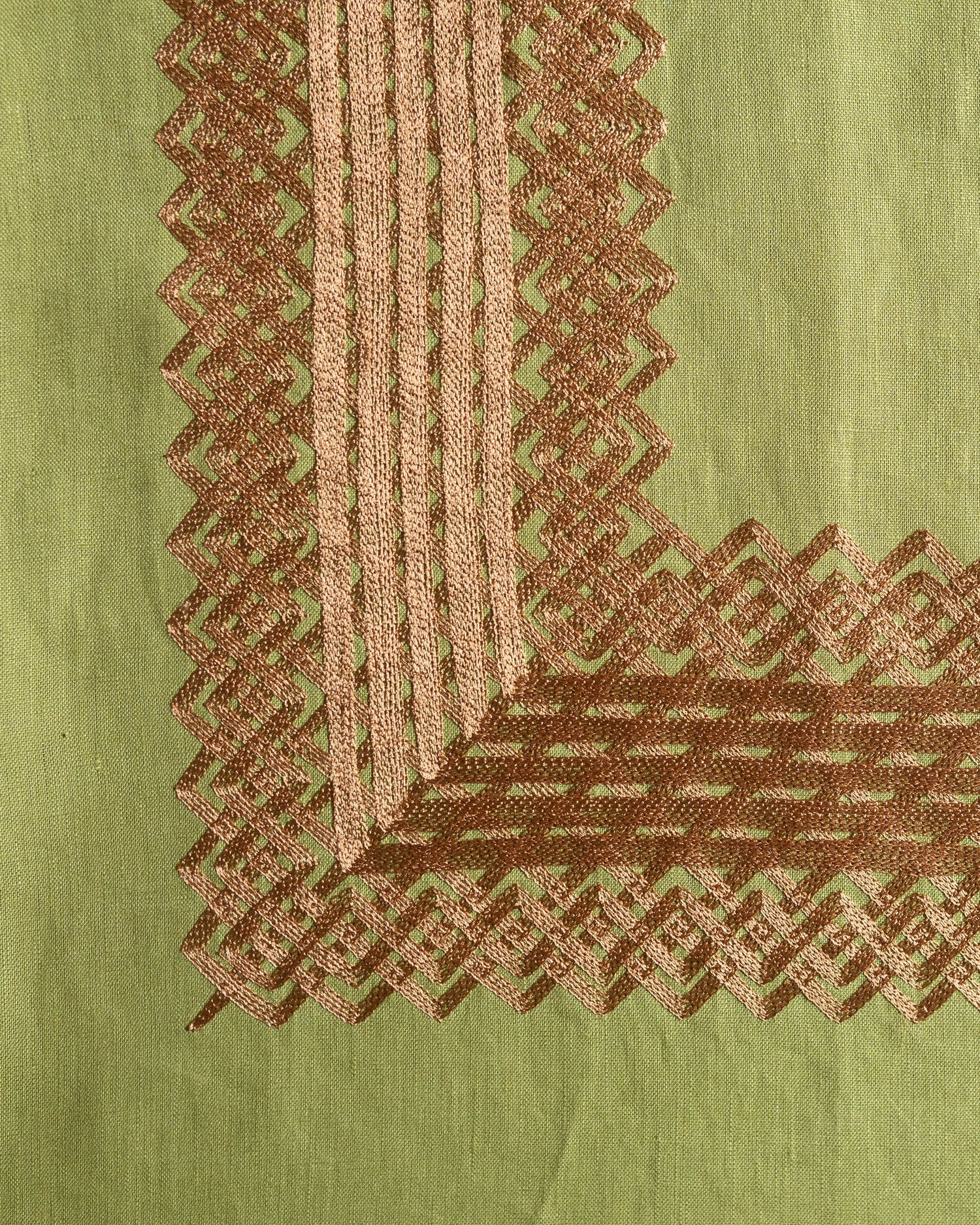 Huipil Panchito Verde Olivo / Café