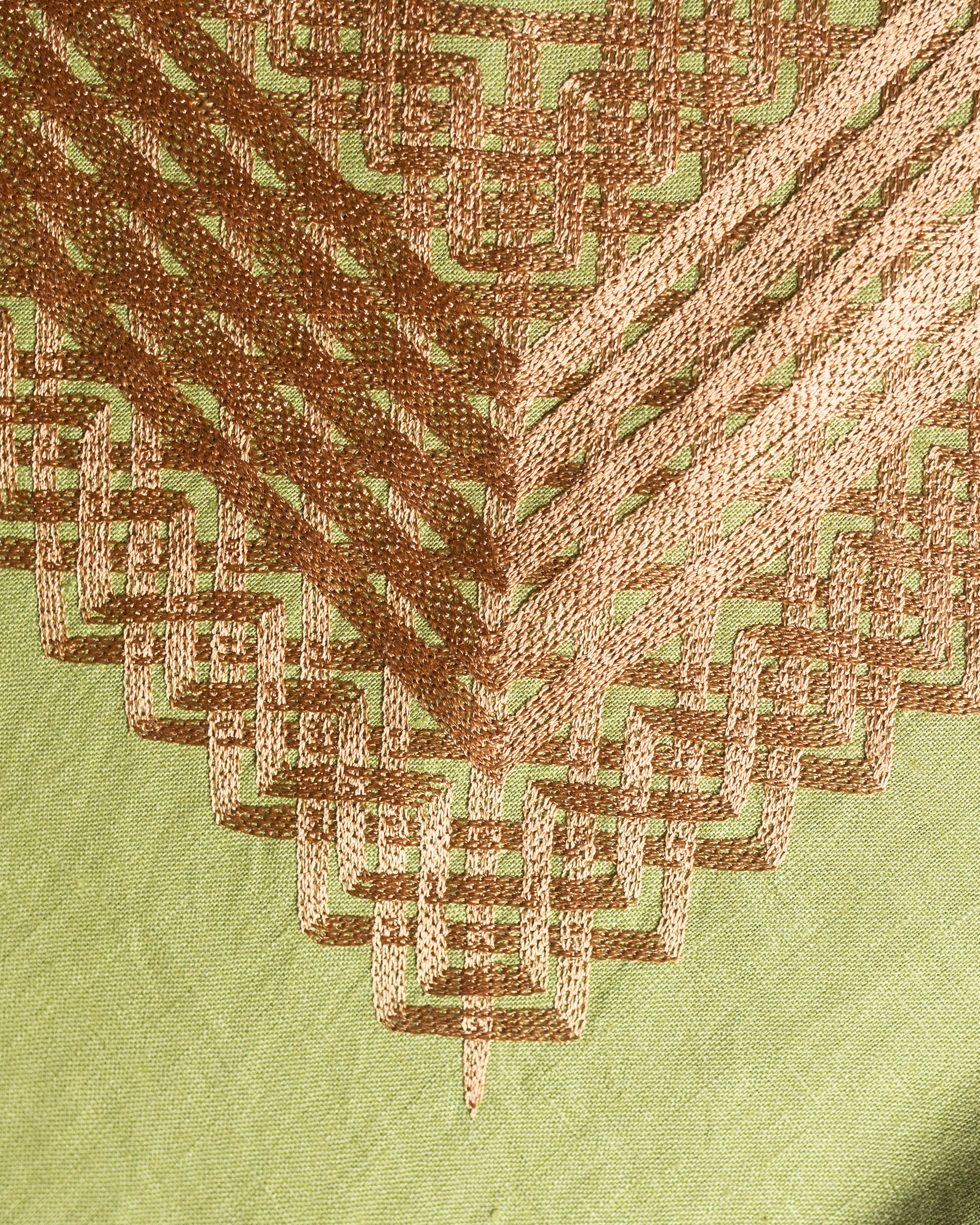 Huipil Panchito Verde Olivo / Café