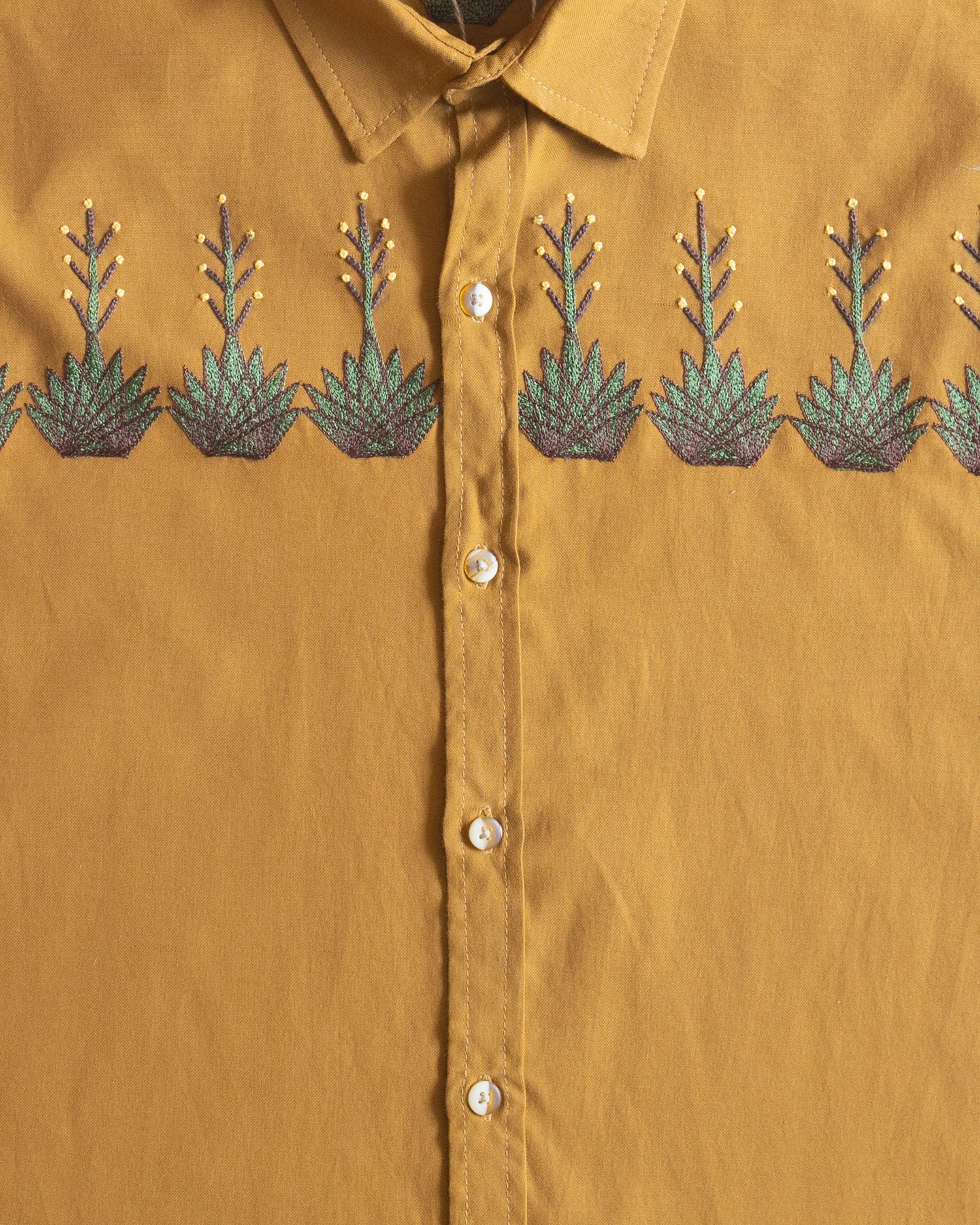 Camisa Agaves Mostaza