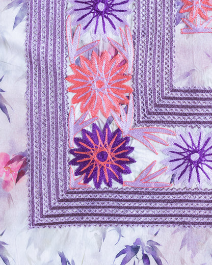 Conjunto Flor Margarita Primavera Violeta