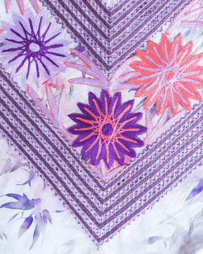 Conjunto Flor Margarita Primavera Violeta