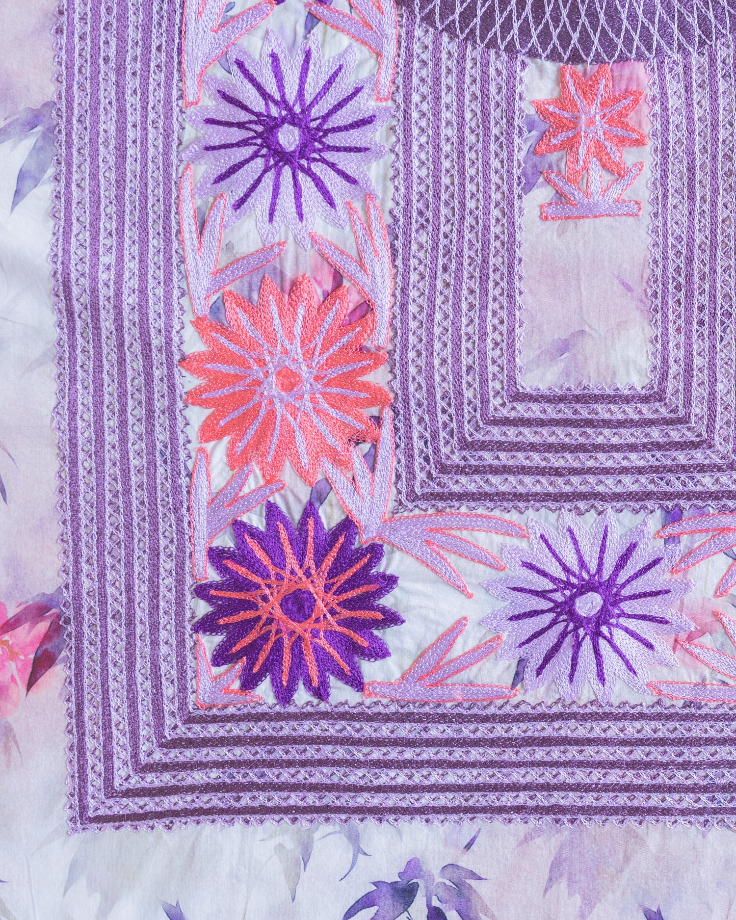 Conjunto Flor Margarita Primavera Violeta