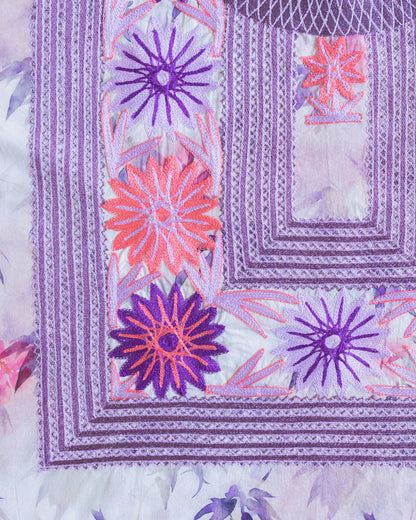 Conjunto Flor Margarita Primavera Violeta
