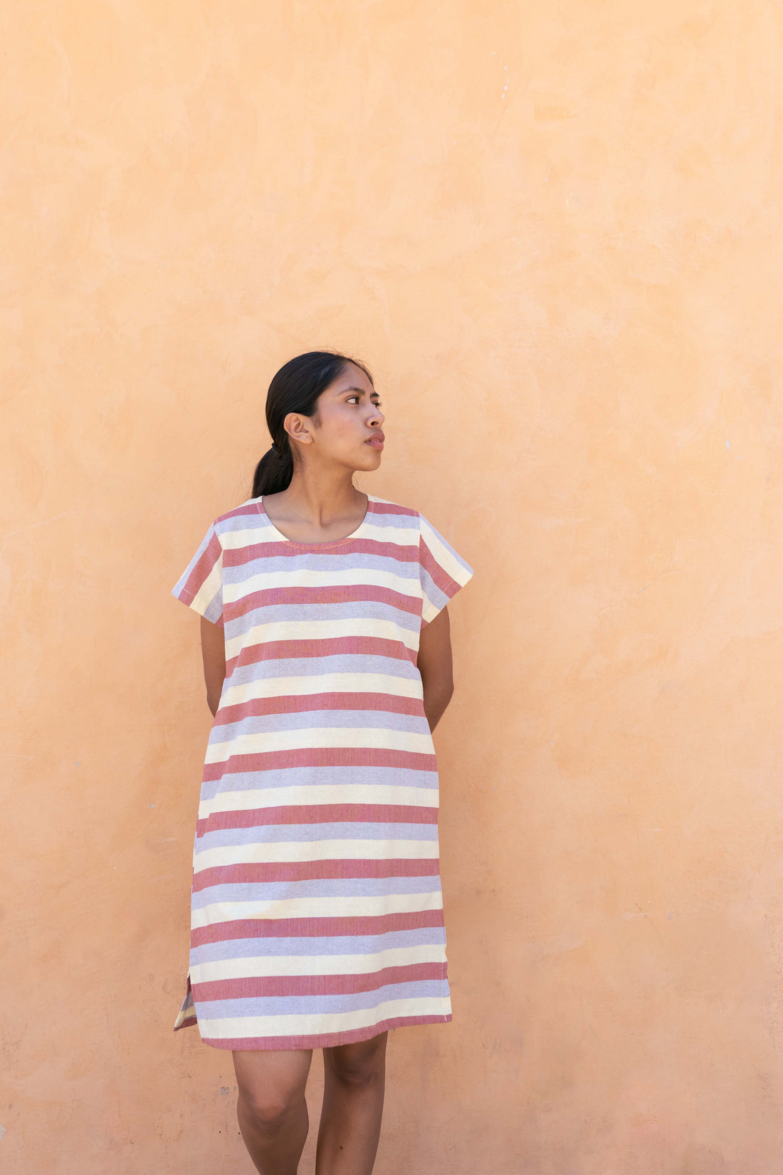 Vestido Telar Multicolor Retro