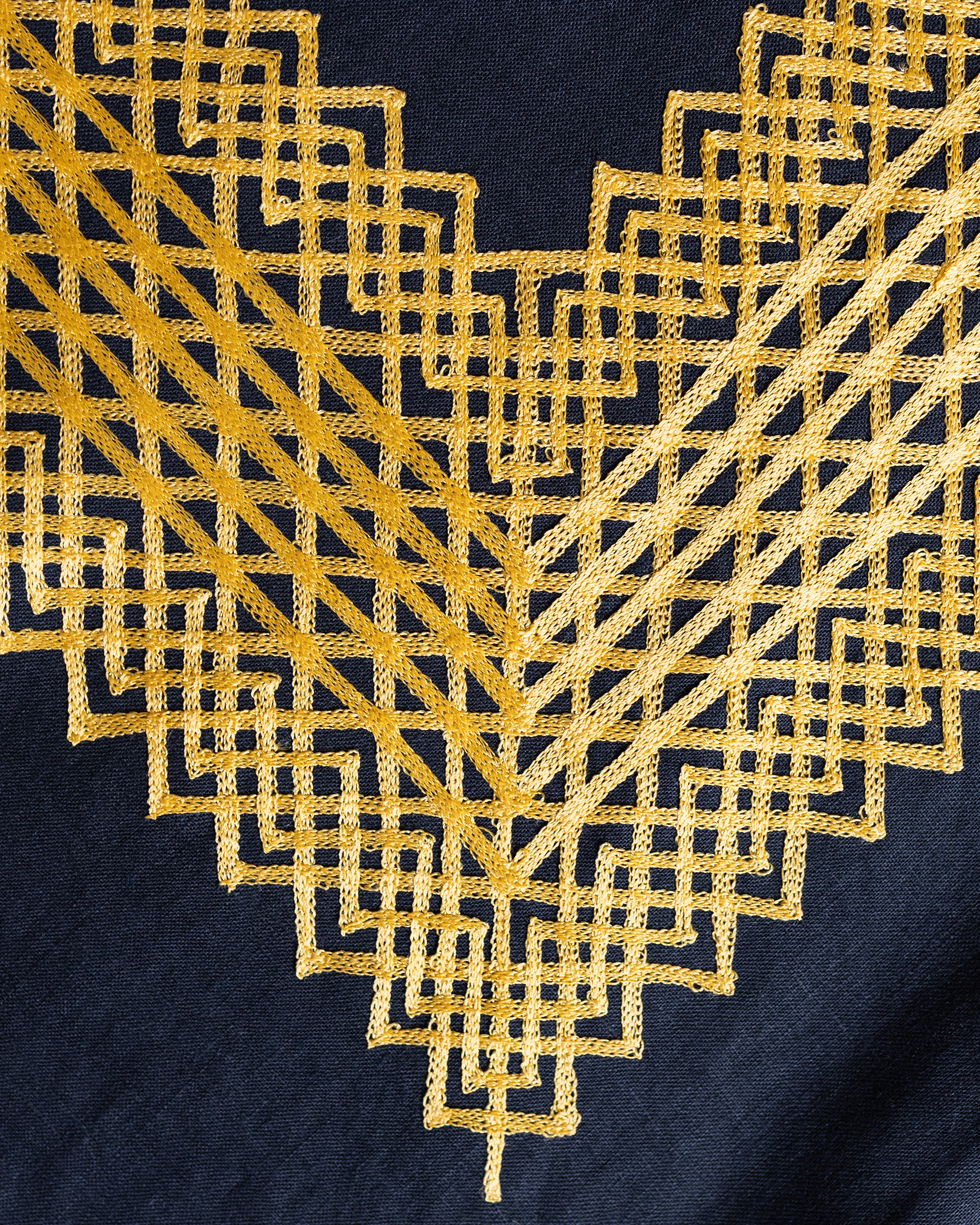 Huipil Panchito Negro / Dorado