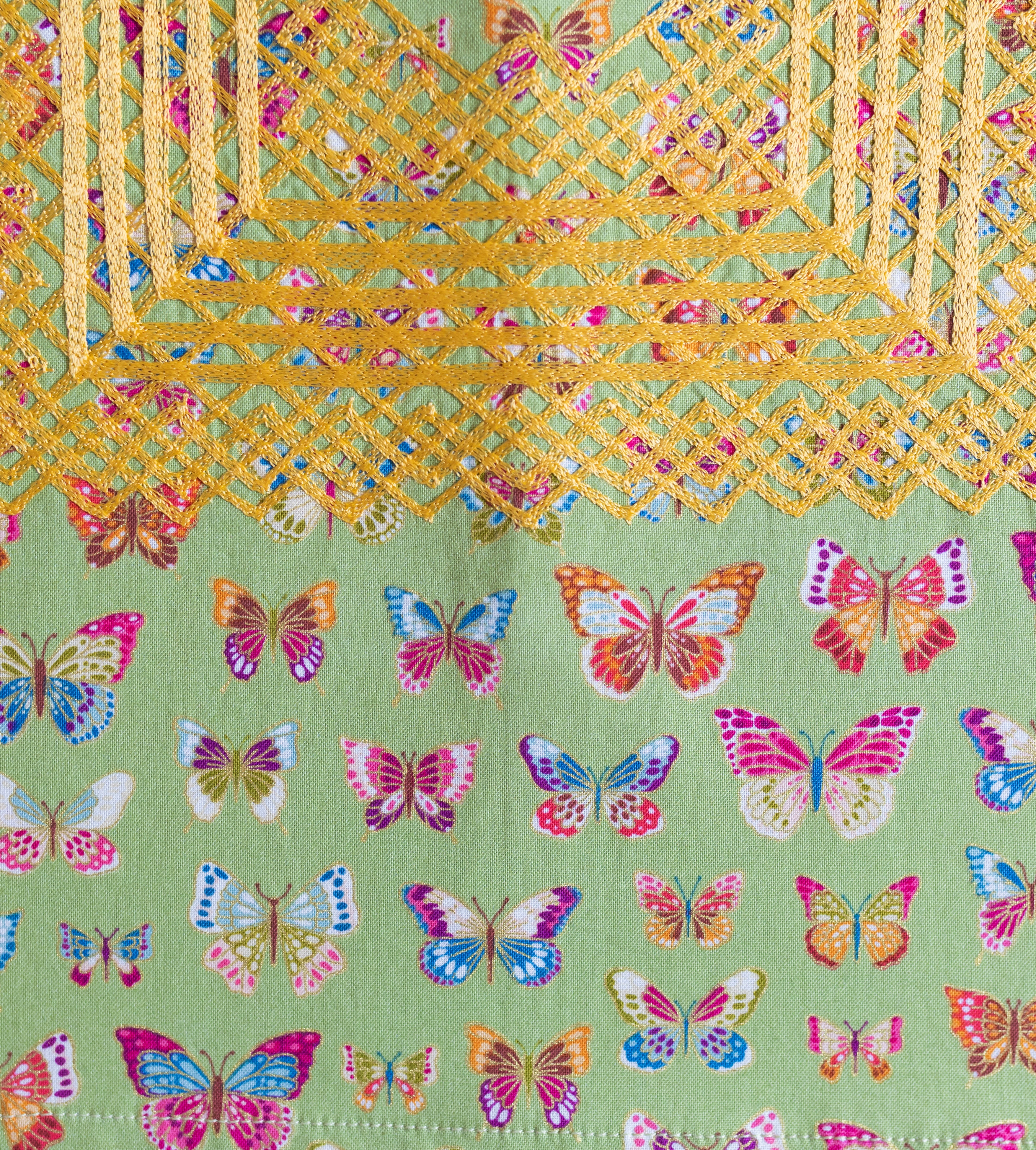 Huipil Niña Panchito Mariposas Retro