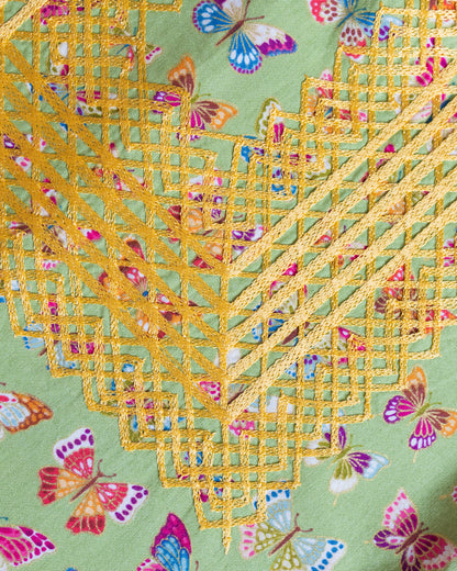 Huipil Niña Panchito Mariposas Retro