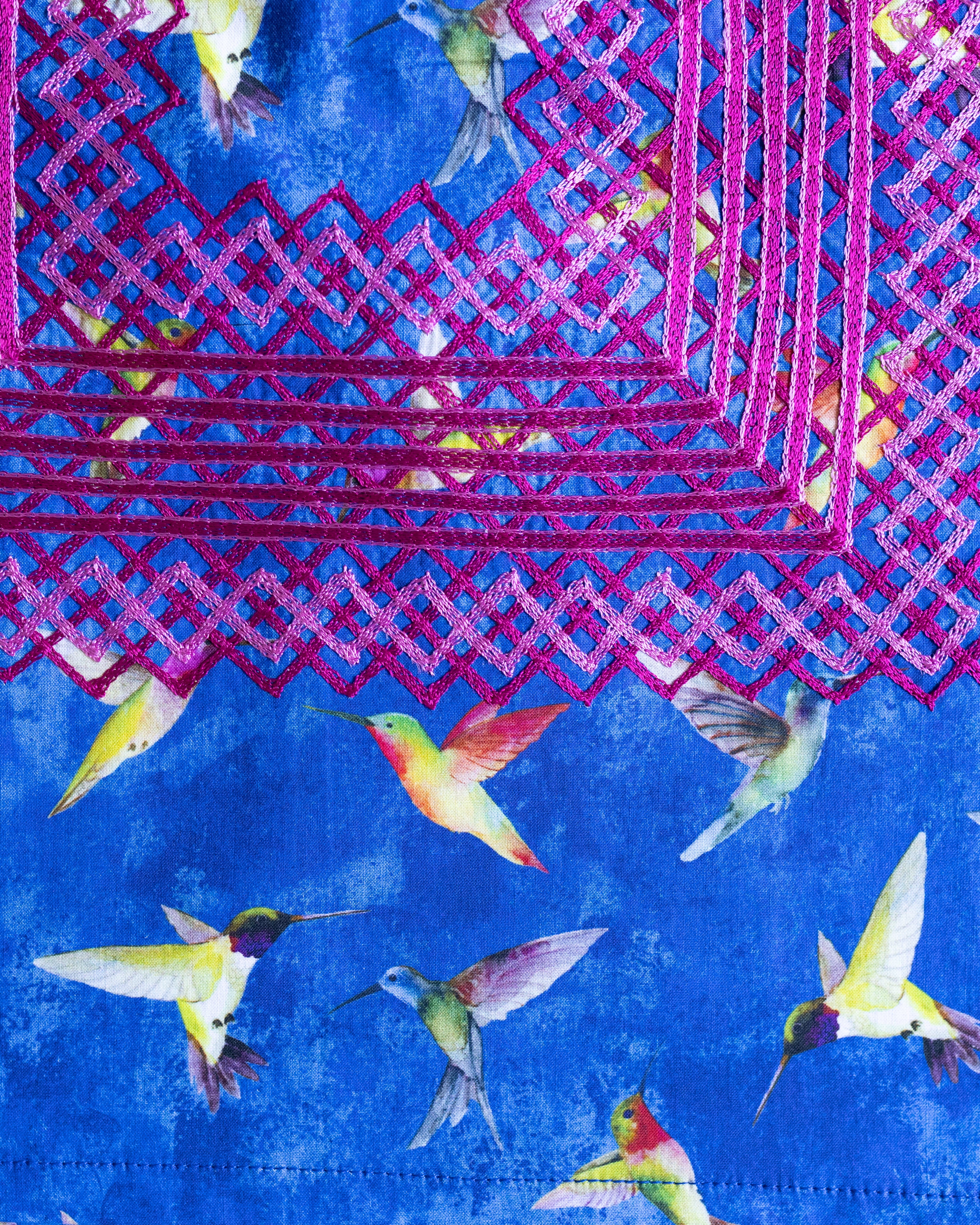 Huipil Niña Panchito Colibríes