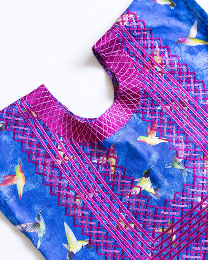 Huipil Niña Panchito Colibríes