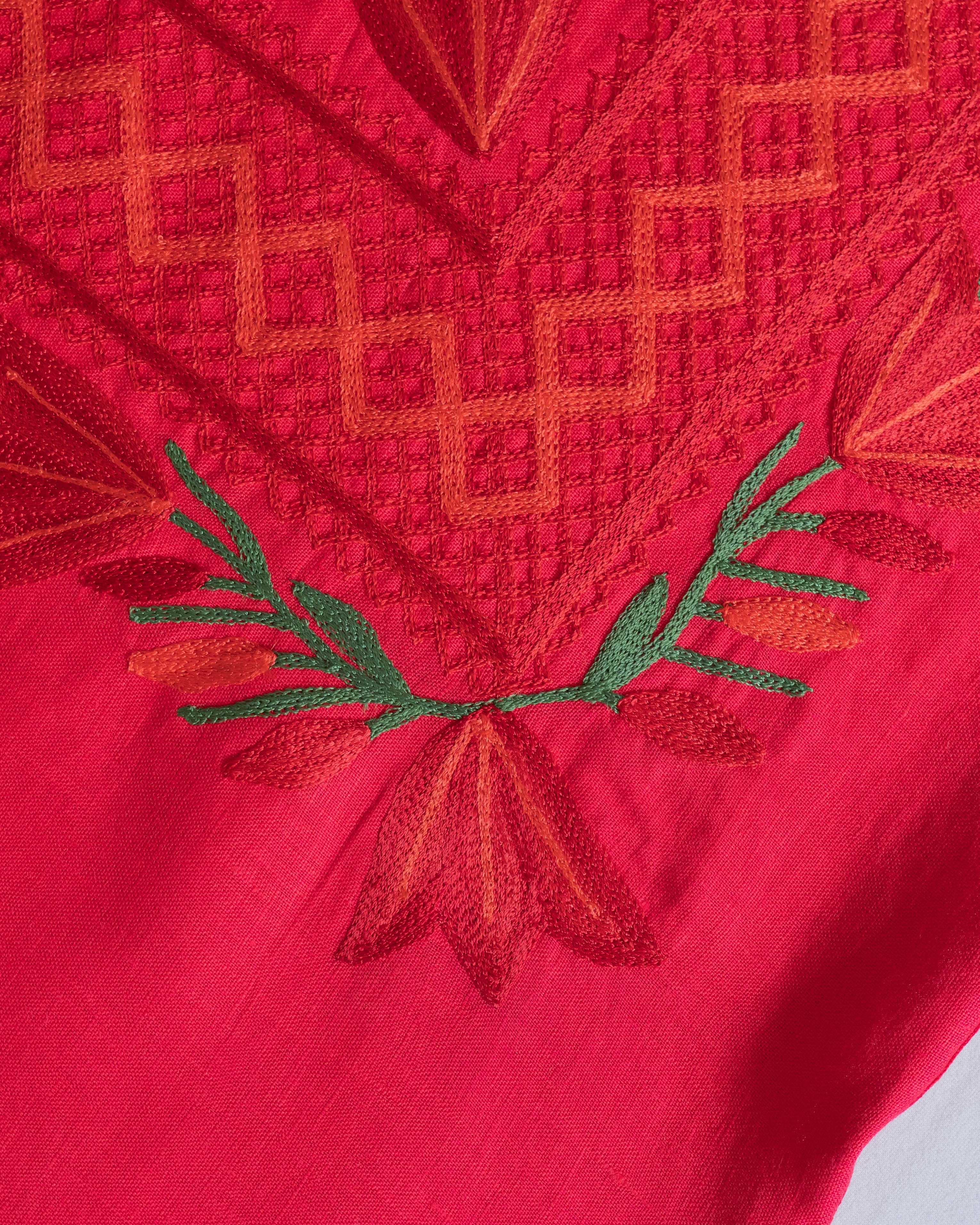 Huipil Magueyito Ramaje Rojo