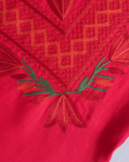 Huipil Magueyito Ramaje Rojo