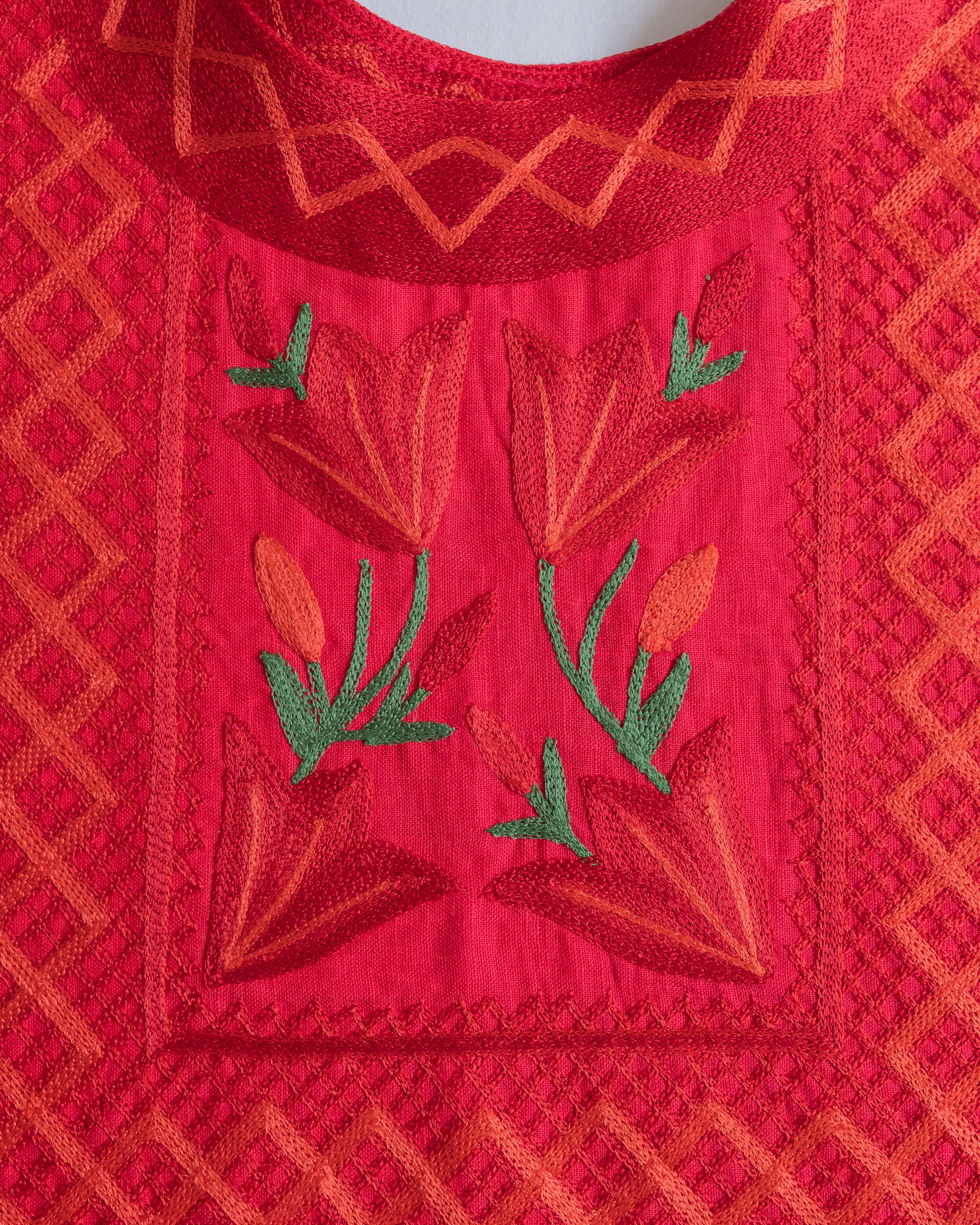 Huipil Magueyito Ramaje Rojo