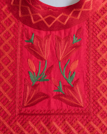 Huipil Magueyito Ramaje Rojo