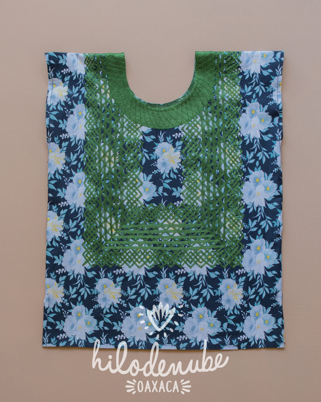 Huipil Panchito Gardenias y Bosque